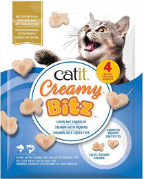 Catit Creamy Bitz Katzenleckerli Lachs und Garnelen 4 x 12 g – Bild 1 von 1