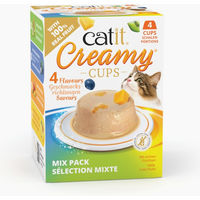 Produktbild von Catit Creamy Cups Katzen-Leckerli Mix mit Huhn und Thunfisch 4 x 25 g