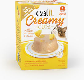 Catit Creamy Cups Katzensnack Huhn mit Ananas 4 x 25 g – Bild 1 von 13