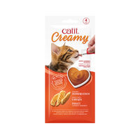 Produktbild von Catit Creamy Katzen-Creme Paste Huhn und Lamm 4 x 10 g