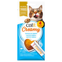 Produktbild von Catit Creamy Katzen-Creme Thunfisch mit Sardinen 4 x 10 g