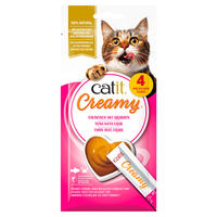Produktbild von Catit Creamy Katzen-Leckerli Thunfisch mit Krabbe 4 x 10 g