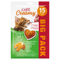 Produktbild von Catit Creamy Leckerli Paste Huhn & Lamm für Katzen 15 x 10 g - 15 x 10 g