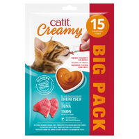 Produktbild von Catit Creamy Leckpaste für Katzen mit Thunfisch 15 x 10 g - 15 x 10 g