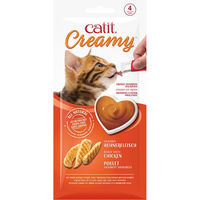 Produktbild von Catit Creamy Schleck-Snack Paste Huhn & Lamm für Katzen 4 x 10 g