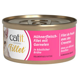Catit Cuisine Katzen Nassfutter Huhn Filet mit Garnele in Sauce getreidefrei 75 g – Bild 1 von 1