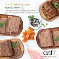 Produktbild von Catit Cuisine Katzen Nassfutter Pastete mit Thunfisch und Sardinen getreidefrei 95g - 12 x 95 g