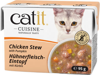Catit Cuisine Katzen Nassfutter Stückchen in Sauce Huhn ohne Zucker 95 g - 12 x 95 g – Bild 1 von 5
