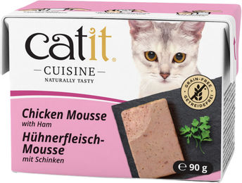 Catit Cuisine Mousse Huhn mit Schinken Getreidefrei für Katzen 12 x 90 g - 12 x 90 g – Bild 1 von 4