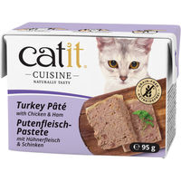 Produktbild von Catit Cuisine Pastete Pute mit Huhn für Katzen ohne Zucker 12 x 95 g - 12 x 95 g