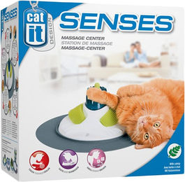 Catit Design Senses Massage Center Katzenbürste mit Catnip in Blau und Weiß – Bild 1 von 4