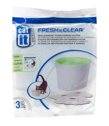 Catit Ersatzfilter für Fresh & Clear Katzen-Trinkbrunnen 3L 3er Pack – Bild 1 von 5