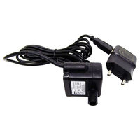 Produktbild von Catit Ersatzset für Katzen Trinkbrunnen mit USB-Adapter und Ersatzpumpe in Schwarz