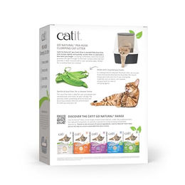 Catit Go Natural! Katzenstreu unparfümiert aus natürlichen Erbsenhülsen 5,6 kg – Bild 1 von 7