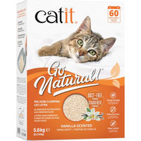 Produktbild von Catit Go Natural Katzenstreu Vanille aus Erbsenschalen 5,6 kg - 4 x 2,8 kg
