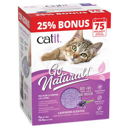 Produktbild von Catit Go Natural! Klumpenstreu aus Erbsen mit Lavendel 7 kg