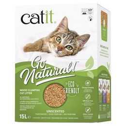Produktbild von Catit Go Natural! Unparfümierte Holzeinstreu aus FSC-zertifiziertem Holz 15 l