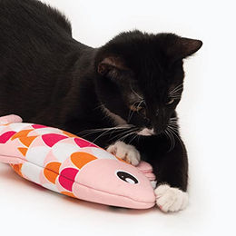 Catit Groovy Fish Elektrisches Katzenspielzeug Tanzender Fisch Rosa aus Stoff - 1 Stk. – Bild 1 von 4