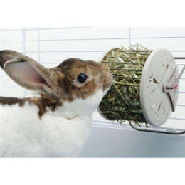 Catit Heuraufe Heukreisel für Kleintiere wie Kaninchen Meerschweinchen und Chinchilla grau – Bild 1 von 12