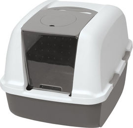 Catit Jumbo Haubentoilette für Katzen in Grau und Weiß – Bild 1 von 11