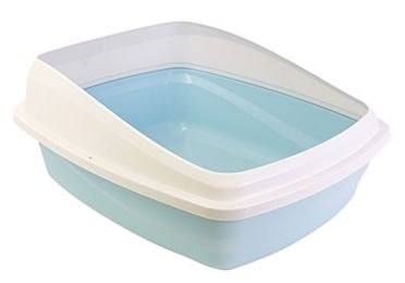 Produktbild von Catit Katzentoilette offene Schalentoilette aus Kunststoff Größe M Blau Grau - 1 Stk.