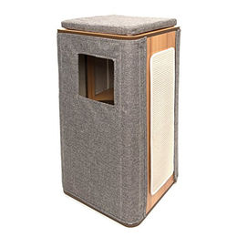 Catit Kratzbaum Cubo Tower für Katzen in Grau mit Sisal – Bild 1 von 3