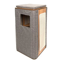 Produktbild von Catit Kratzbaum Cubo Tower für Katzen in Grau mit Sisal