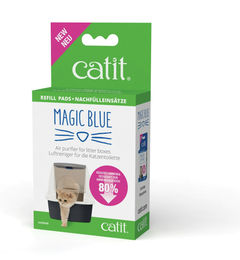 Catit Magic Blue Filterkartuschen Nachfüllpads für Katzentoilette 6er Pack – Bild 1 von 5
