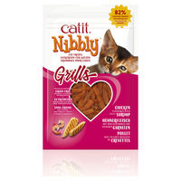 Produktbild von Catit Nibbly Grills Katzen Leckerli mit Huhn und Garnele für Senior Katzen 30 g - 30 g