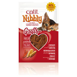 Produktbild von Catit Nibbly Grills Katzen Leckerli mit Huhn und Hummer für alle Altersstufen 30 g - 30 g