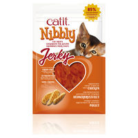 Produktbild von Catit Nibbly Jerky Katzen Leckerli Huhn für Senior 30 g - 30 g