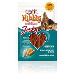 Catit Nibbly Jerky Leckerli für Senior Katzen mit Huhn und Fisch 30 g - 30 g – Bild 1 von 2