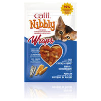 Produktbild von Catit Nibbly Wraps Leckerli für Katzen mit Huhn und Fisch 30 g - 30 g