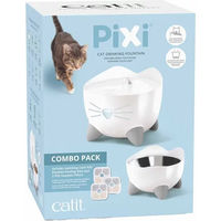 Produktbild von Catit PIXI Combo Kit Trinkbrunnen für Katzen in Weiß aus Kunststoff