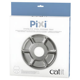 Catit Pixi Edelstahl Tablett für 6-Meal Feeder in Silber – Bild 1 von 6