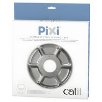 Produktbild von Catit Pixi Edelstahl Tablett für 6-Meal Feeder in Silber