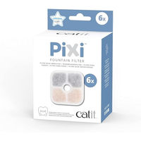 Produktbild von Catit Pixi Ersatzfilter für Katzen Trinkbrunnen mit Aktivkohle 6er Pack Weiß