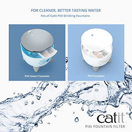 Catit Pixi Ersatzfilter mit Aktivkohle für Katzen Trinkbrunnen 3er Pack – Bild 1 von 6