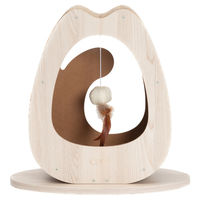 Produktbild von Catit Pixi Kratzskulptur Breit für Katzen aus Kratzpappe in Natur Braun