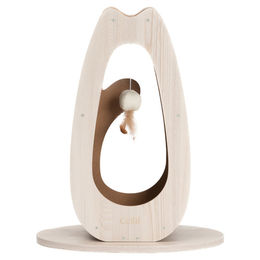 Catit Pixi Scratcher Tall Kratzbaum aus Karton für Katzen in Braun und Beige 45 x 23,5 x 56 cm – Bild 1 von 6