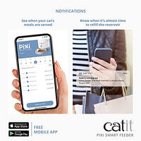 Produktbild von Catit Pixi Smart Futterautomat für Katzen mit WiFi und App-Steuerung Weiß