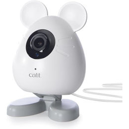 Catit PIXI Smart Maus App-gesteuerte Haustier-Kamera für Wohnungskatzen in Weiß – Bild 1 von 4