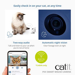 Catit Pixi Smart Mauskamera Haustier-Kamera Weiß mit WiFi und USB-Anschluss - 1 Stk. – Bild 1 von 5