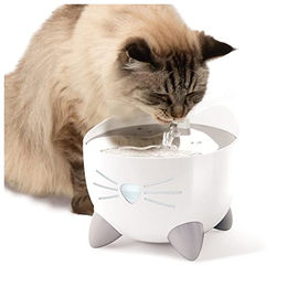 Catit Pixi Smart Trinkbrunnen für Katzen mit WiFi-Steuerung 2 Liter Weiß Grau - 2 l – Bild 1 von 7