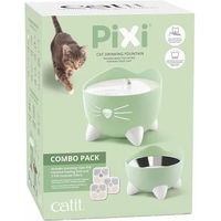 Produktbild von Catit PIXI Trinkbrunnen Combo Kit Wasserspender für Katzen Grün