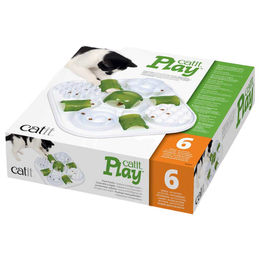 Catit Play Treat Puzzle Intelligenzspielzeug für Katzen aus Kunststoff in Weiß und Grün – Bild 1 von 6