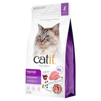 Produktbild von Catit Recipes Adult Indoor Trockenfutter für Wohnungskatzen mit Geflügel getreidefrei 2 kg - 2 kg