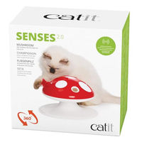 Produktbild von Catit Senses 2.0 Fliegenpilz Interaktives Federspielzeug für Katzen aus Kunststoff 24 x 24 x 15,5 cm