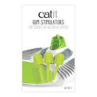 Produktbild von Catit Senses 2.0 Gum Stimulators Catnip-Spielzeug aus Gummi im 3er Set Grün