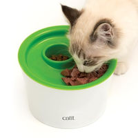 Produktbild von Catit Senses 2.0 Multi Feeder 3-in-1 Futternapf für Katzen aus Kunststoff in Grün